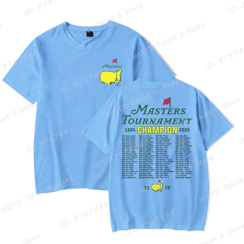 The Masters Golf Tournament Augusta National Champions of Golf TShirt for Men Women Graphic T Shirts Fashion Unisex Tees Tops
