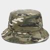 Chapeau Bob Camouflage Lavé Décoloré Respirant pour Hommes & Femmes - Chapeau Rétro Protection Solaire Aventure Jungle