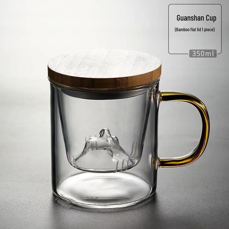 Fubolai Japanese Mountain View Tea Infuser Glass Cup