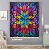 2PC Home Decoration Curtains, Geometric Leaf Flower With Rod Pocket Curtains, Kitchen, Coffee Shop, Living Room, Balcony, Garden