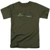 26 DC Batman Distressed Camo Shield T Shirt Mens Licensed DC Tee Military Green Unisex T-Shirt