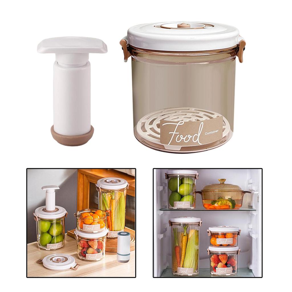 Vacuum Containers for Food Storage Portable Vacuum Sealer Vacuum Seal Food Storage Container with Lid for Marinating