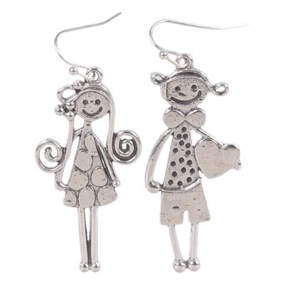 Stylowe Kolczyki wiszące w kształcie serca dla Chłopców Dziewcząt Wytrzymałe Materiały ze stopu na Urodziny Święta