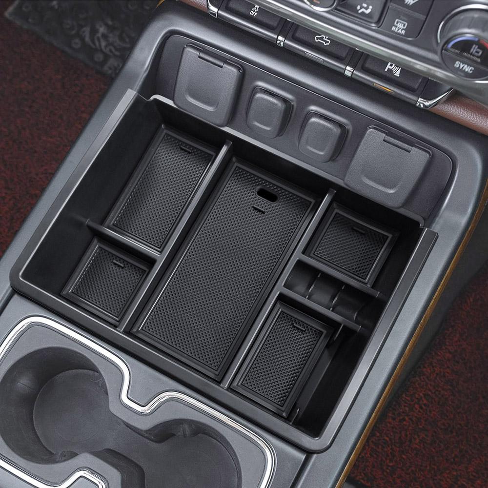 Center Console Organizer for Chevy Silverado/GMC Sierra 2014-2018 1500/2500/3500HD Accessories, Full Console w/Bucket Seats Only