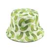 LDSLYJR Spring Summer Cotton Cartoon Print Fisherman Hat Bucket Hat Outdoor Travel Sun Cap For Men And Women 134