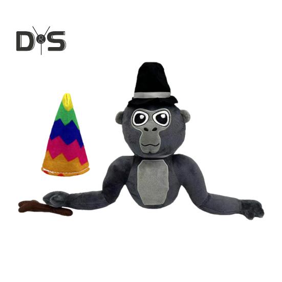 

Плюшевая игрушка Gorilla Tag Monkey, мягкая игрушка с реалистичными выражениями лица, мягкий, пушистый, высококачественный плюшевый материал, многоцелевой подарок для детей и фанатов серый