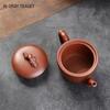 110ml Chinese Yixing Purple Clay Teapots Small Capacity Handmade Bamboo Shape Tea Pot Beauty Tea Infuser Kettle Zisha Tea Set
