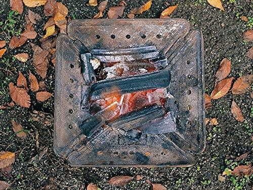 Snow Peak Fire Pit S with Base Plate (for 1-2 people) ST-031BP, Ideal for Camping and Outdoors
