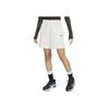 Nike High-Waisted Solid Color Casual Shorts Women Bottoms Milk-White DM6729-133