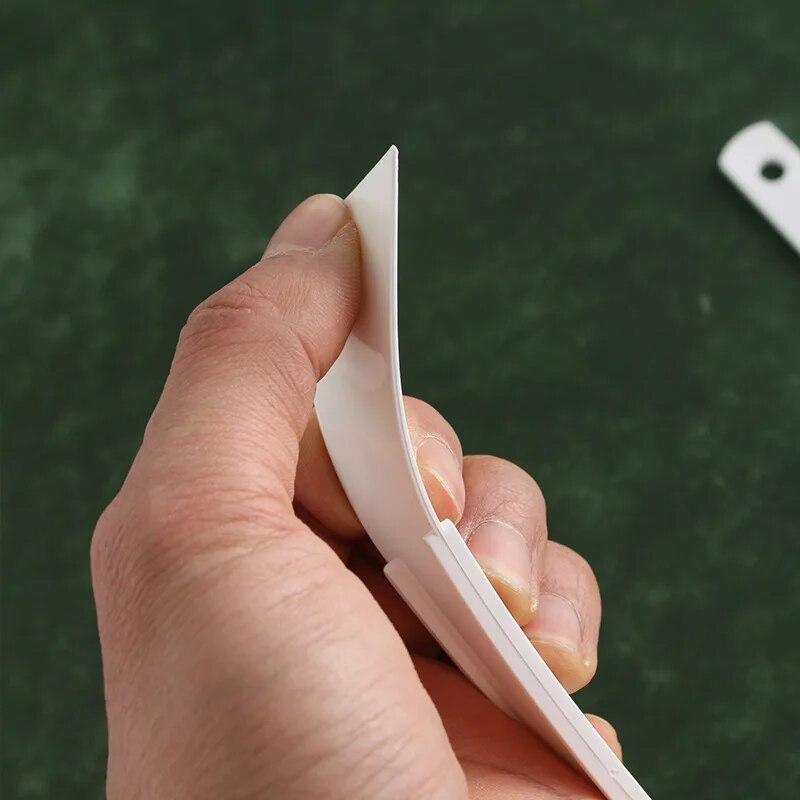 White Plastic Gumming Board Smear Glue Scraper Handmade Carving Stitching Sewing Leather Craft Tools
