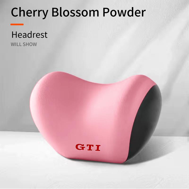 

2026 Hot For Volkswagen VW Car Lumbar Back Support Headrest Neck Pillow Car Seat Cushion For Volkswagen VW Golf GTI Polo Passat