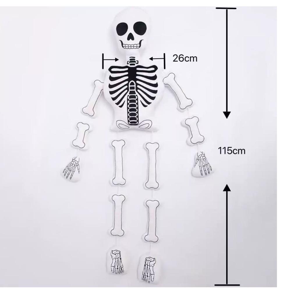 Halloween Joint Mobility Skeletons Plush Toy Skeletons Doll Joint Mobility Skeletons Plushie Halloween Monster Plush Toy