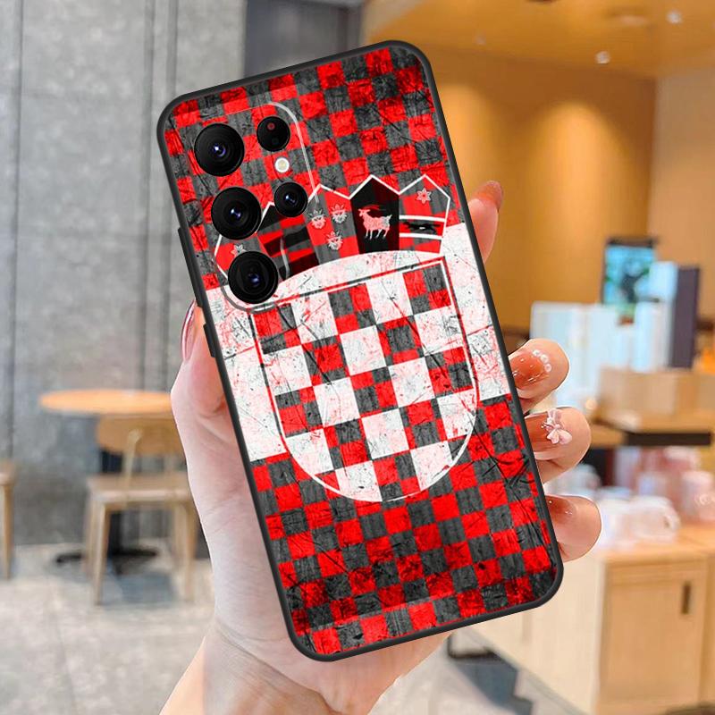 

Croatia flag Art For Samsung Galaxy S20 FE S21 FE S22 S23 Ultra S8 S9 S10 Plus Note 20 Ultra Phone Case Galaxy S23