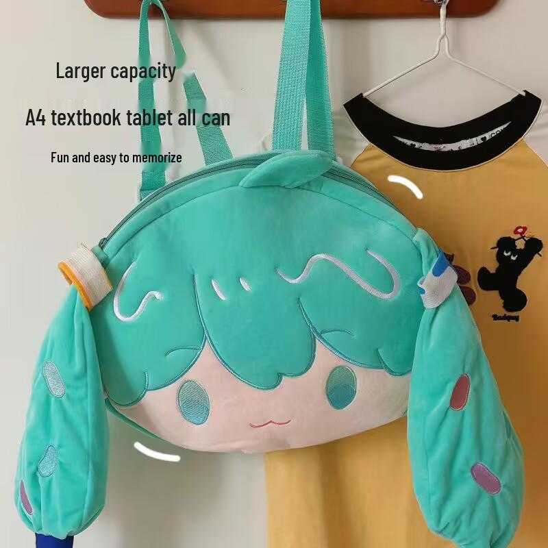 Hatsune Miku Blinzelnde Augen Ita Bag Plüschrucksack - Schultasche mit großer Kapazität