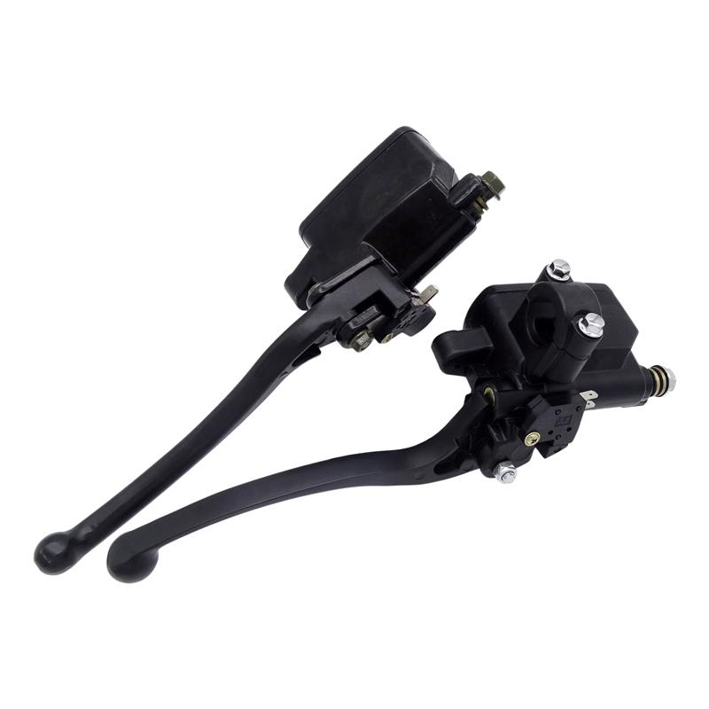 1 pár univerzálních 7/8" motocyklových 10mm spojkových pák hlavního brzdového válce pro příslušenství pro motocykly 125 ccm