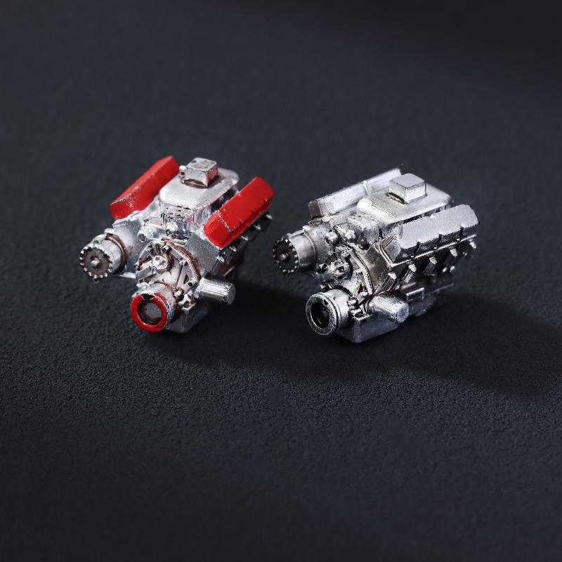 1:64 Engine Model Simulation Micro Garage Scene Ornament for Car Model Display Collector Sand Table Decoration Accessory