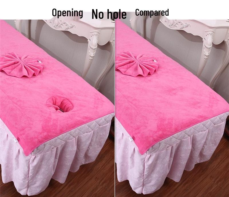 Large Absorbent Bedding Towel with Hole for Massage Therapy Bed