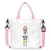 Japan cartoon comics Demon Slayer Print Canvas Bag Stylish Crossbody Bag Large Capacity Commuter Shoulder Bag 7554