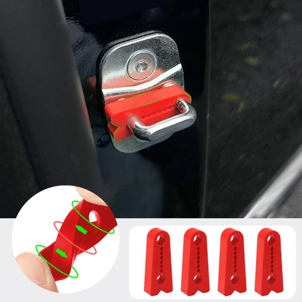Car Door Lock Sound Deadener Damper Buffer For Lada Granta Kalina Datsun Rattling Screaks Quiet Noise Deaf Soundproofing Seal