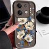 White Flower Pattern Case For Xiaomi Redmi Note 14 4G 13 Pro Plus Note 13 12 14 Pro 5G 11S 13C Soft TPU Silicone Phone Cover