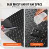 Diamond-Plate Rubber Flooring Roll, 3 mm x 4 ft x 6 ft Garage Floor Mat, SBR Rubber Garage Flooring Roll, Easy to Clean, Diamond Plate Rubber Mat for