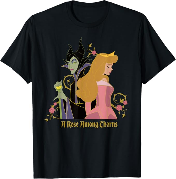 Disney Princess Sleeping Beauty Maleficent Rose Among Thorns T-Shirt 130