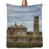 Whitehaven Old Quay Throw Blanket Machine Washable Soft Warm Blanket