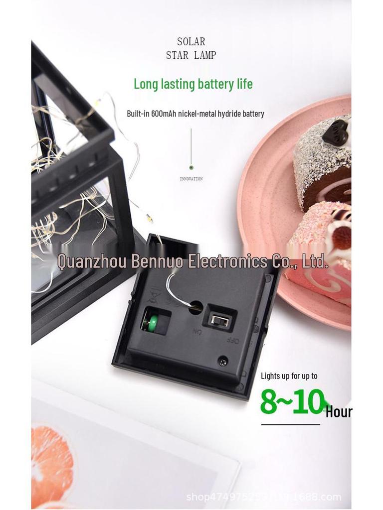 Solar Mini Lantern: Outdoor Courtyard Atmosphere Light with LED Beads - Portable Garden Hanging Candle Light