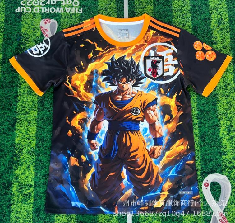 Maillot de football animé Coupe du Monde 2026, maillot thème dessin animé japonais, maillot de sport respirant pour l'entraînement