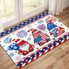 Decorative Patriotic American Uncle Sam Stars and Stripes Flag Runner Rug Polyester Hallway Mat Entryway Carpet for Home Decorat