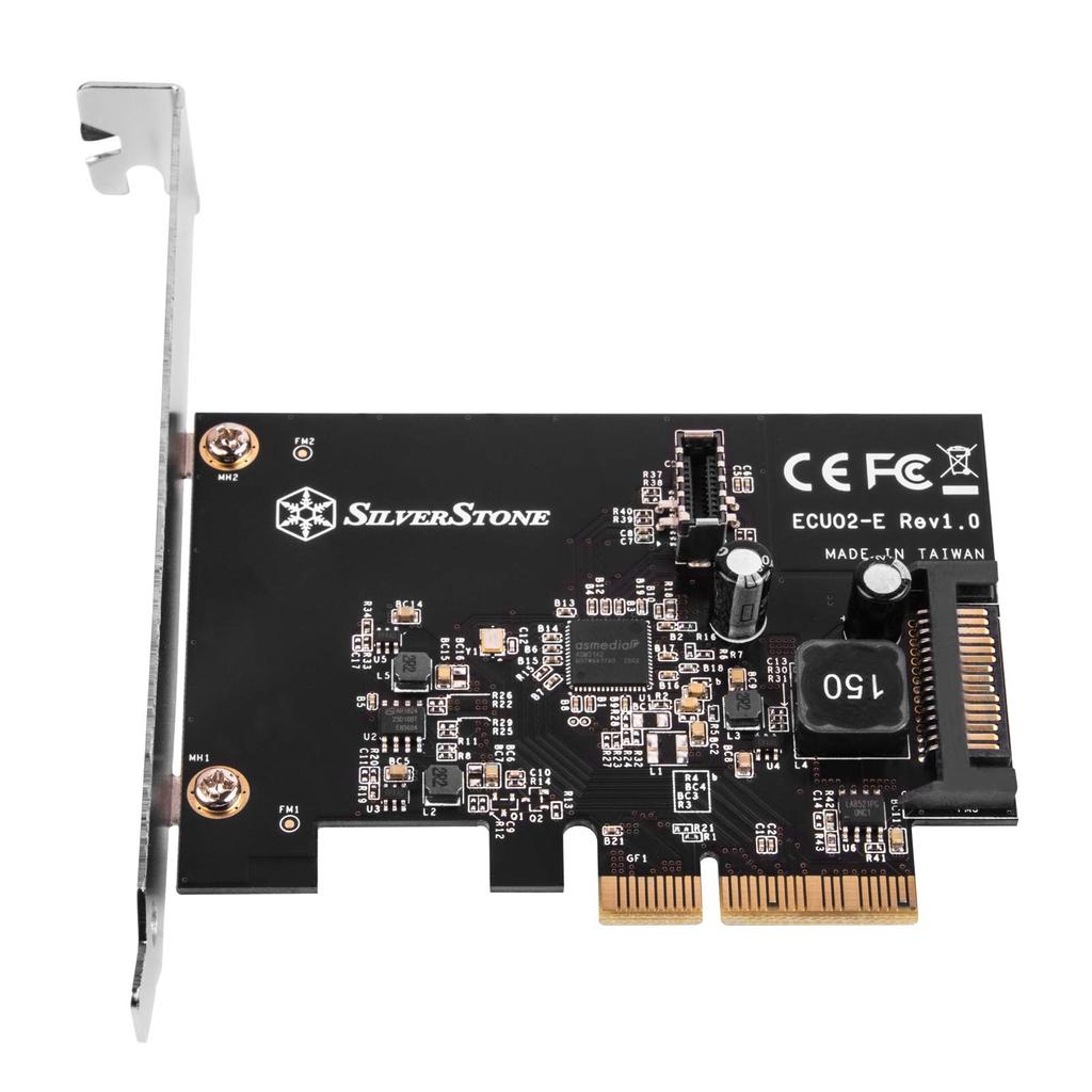 Silverstone USB 3.2 PCI Express Card with Internal 20-Pin Key-A Connector (SST-ECU02-E)