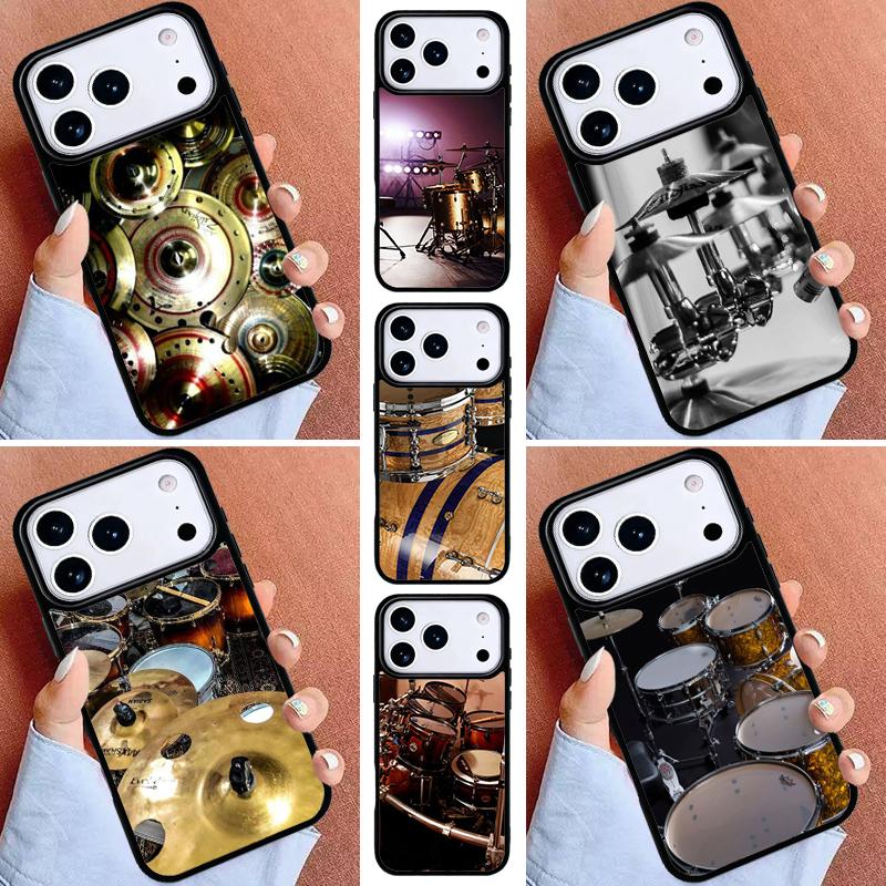 Drum Drummer Music DJ Soft Phone Case for iPhone 16e 15 14 13 12 17 Pro Max Plus Air 17pro Cover Coque
