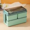 Morandi Double-Layer Multi-Compartment Lunch Box