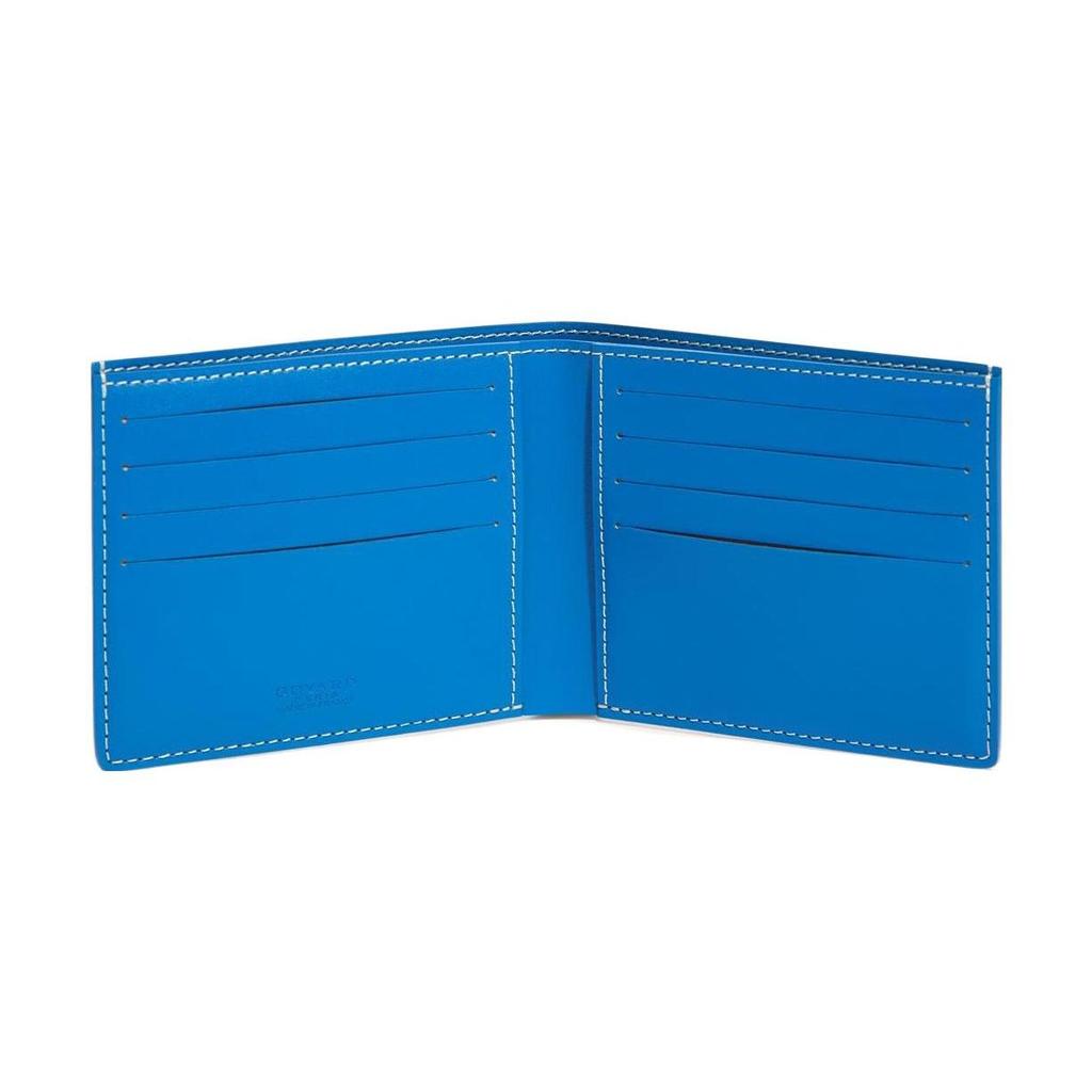 Goyard Victoire Monogram Opvouwbare Canvas en Leer Portemonnee Unisex Portemonnee Zwart Blauw Groen VICTO8PMLTY