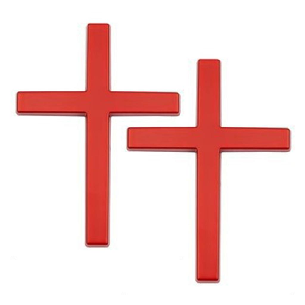 Christian Cross-Sticker SUV Car Body Christian Symbols Car Badge 3D Metal Design Emblem Badge For Personalized Vehicle Exterior