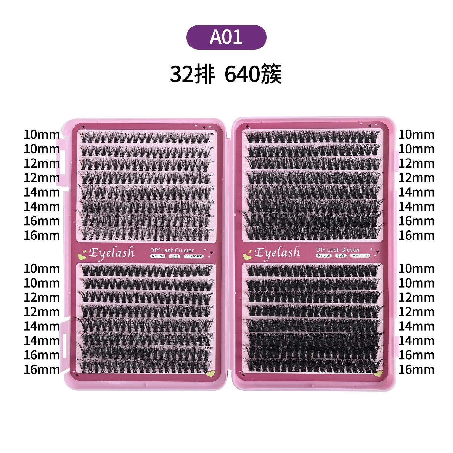 Large Capacity Eyelashes, Single Tuft False Eyelashes, Natural Thick Multi-hair Eyelashes, Self-grafted Eyelashes 2026