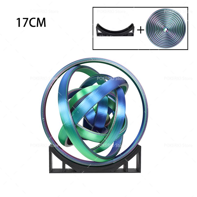Hot 3D Fidget Spinner Rotating Ball Toy Creative Fingertip Gyroscope Gravity Rotation Anxiety Relief Novelty Decompression Toy