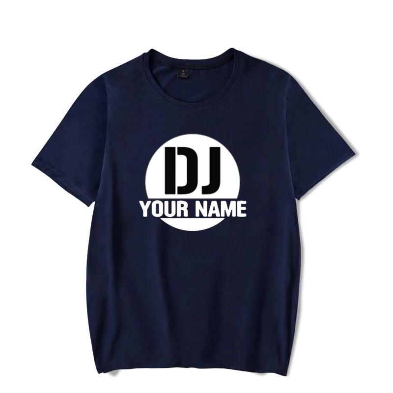 DJ Print Tshirts Custom T Shirt Mens Womens Tops Tees Shirts DJ Your Name Logo Diy Names T Shirt Funny Shirt Luminous Tees Tops