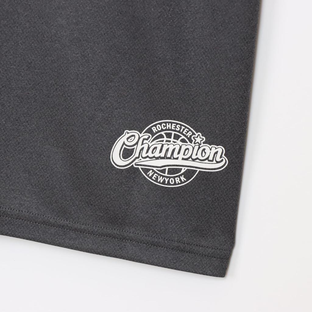 Champion Short Sleeve Crew Quick Antibacterial and Odor Graphic Logo Basketball Heather Boys Kids' T-Shirt, Neck, Drying, Breathable, Resistant,