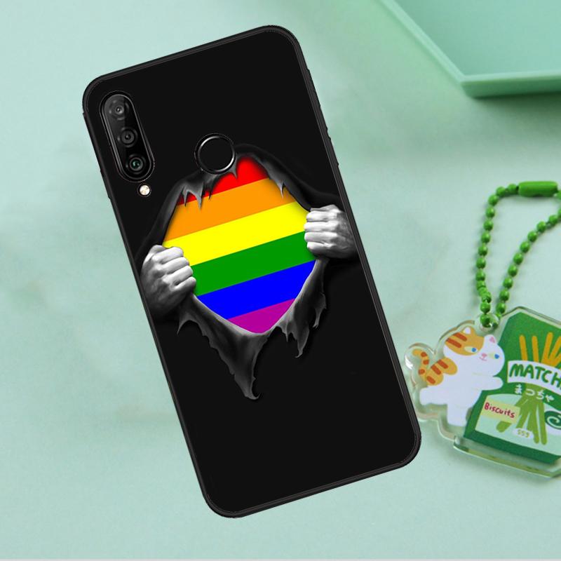 Rainbow Gay LGBT Finger For Huawei Nova 8i 11i 12i 12s 9 10 SE Y90 Y60 Y70 Y72 Y61 Y91 P20 P30 P40 Lite P60 Pro Case