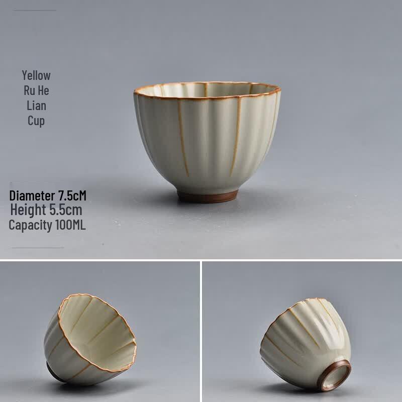 Qiwei Hand-painted Blue & White Ceramic Teacup