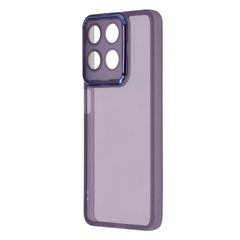 For Motorola Moto G15 4G TPU Case WANLONFENG DKSM Series Electroplated Frame Back Cover with Tempered Glass