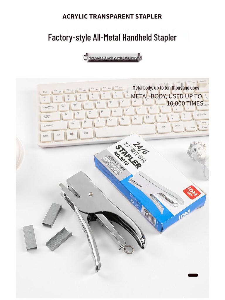 Durable Handheld No. 12 Stapler for Easy Packaging