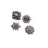 Antique Bronze Rhinestone Mickey & Butterfly Hair Clips