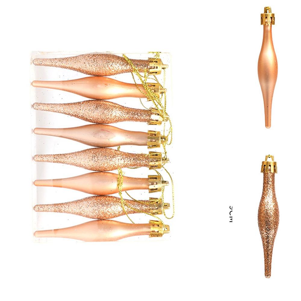 

8 шт. Пластиковые рождественские шары-украшения 9 см Рождественские подвесные шары Мороженое Домашний декор шампанского