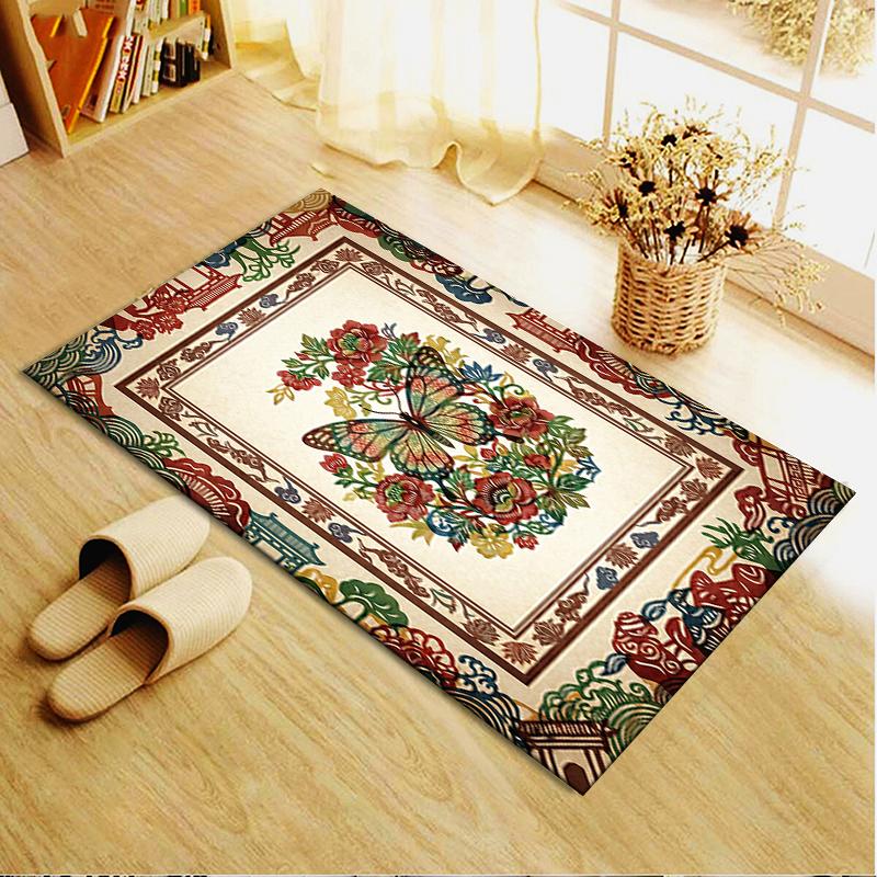 2025 New Classical Butterfly Carpet Rug for Living Room Bedroom Home Sofa Decoration,Kids play Non-slip Floor Mat46