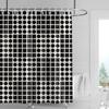 Decorazione casa tende da doccia bagno tessuto tenda impermeabile Soggiorno Moderno Nordico Moderno motivo geometrico semplice