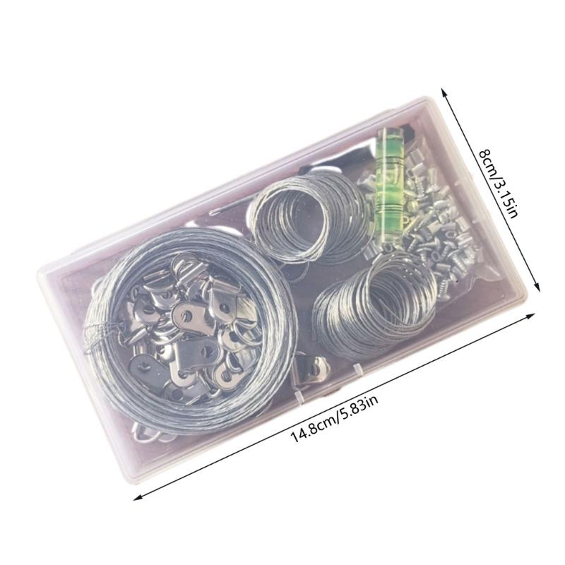 105pcs Professional Grades Hangings Kits Comprehensive Kits for Picture Frame Photo Hangers Photos Tool with screws