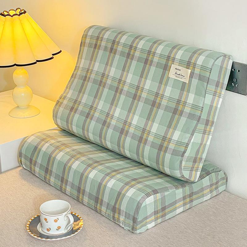 Latex Memory Pillow with Cotton Pillowcase for Children, 50x30cm, Washable, Four Seasons Use, Pillowcase 60x40cm.