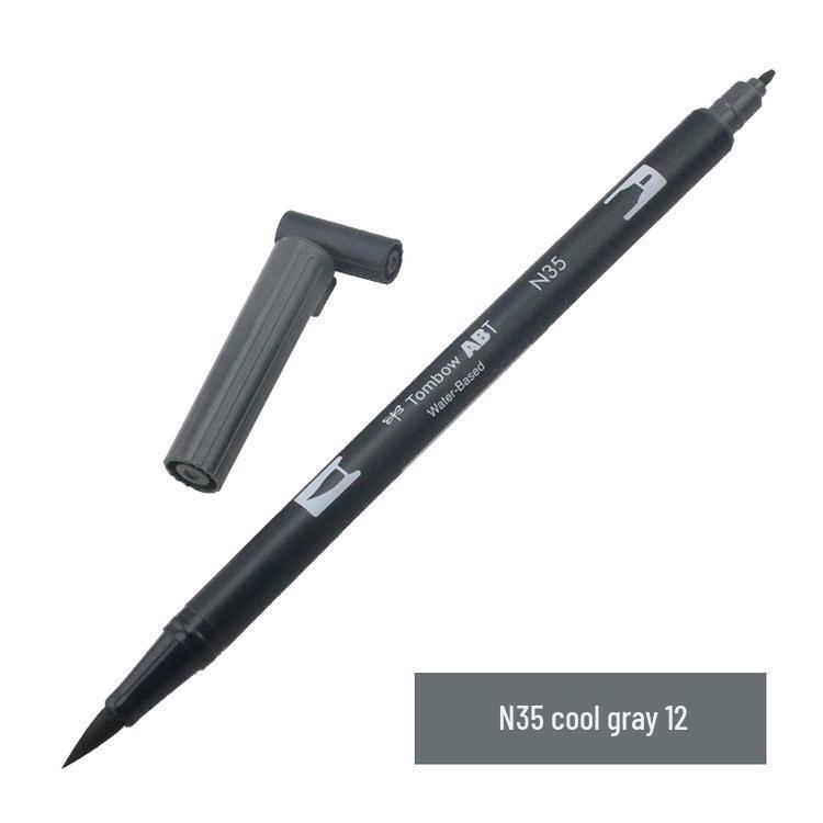 Tombow ABT Warm Color Double-Ended Watercolor Brush Pen for Students